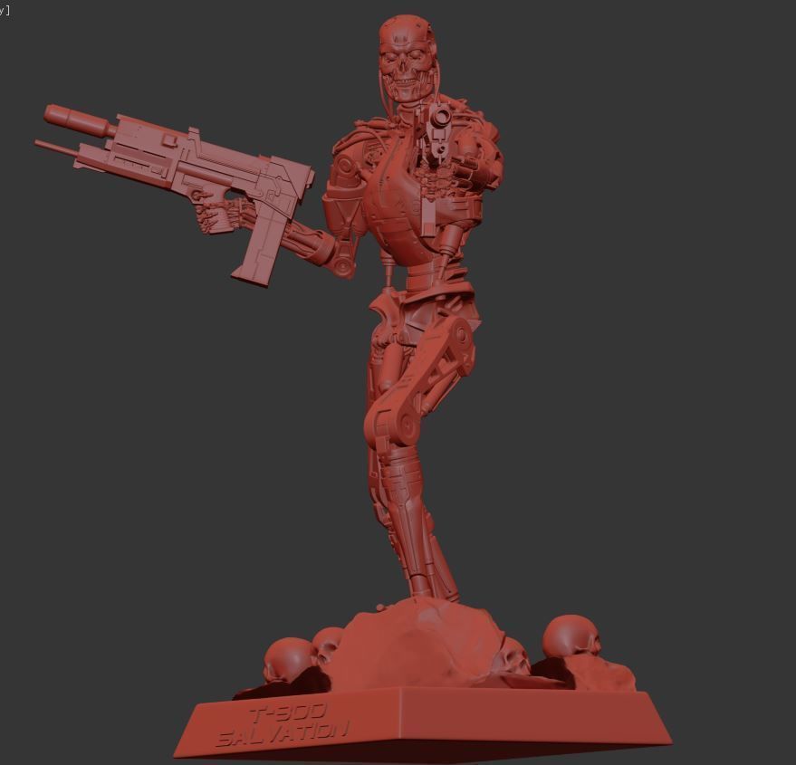 Terminator T-800 Salvation 3D print model_36
