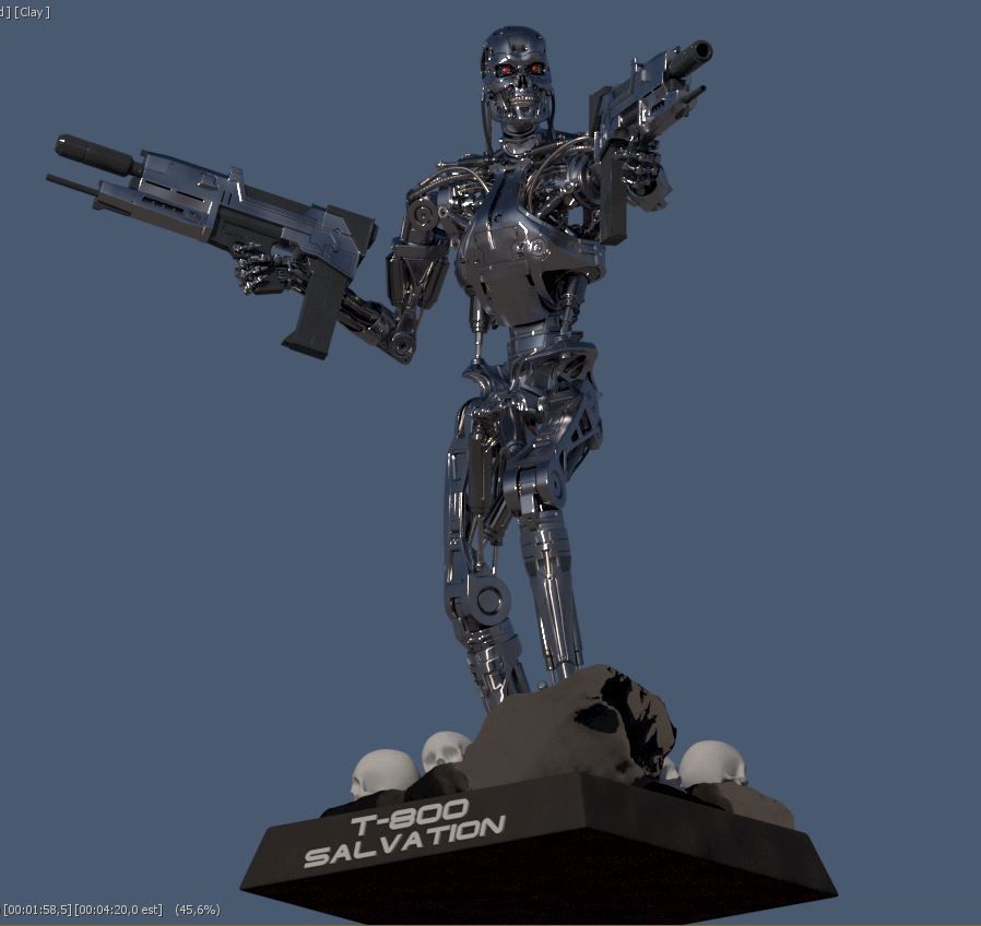 Terminator T-800 Salvation 3D print model_16
