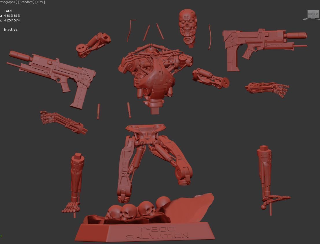 Terminator T-800 Salvation 3D print model_3