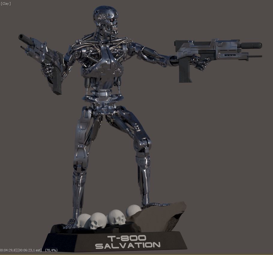 Terminator T-800 Salvation 3D print model_15