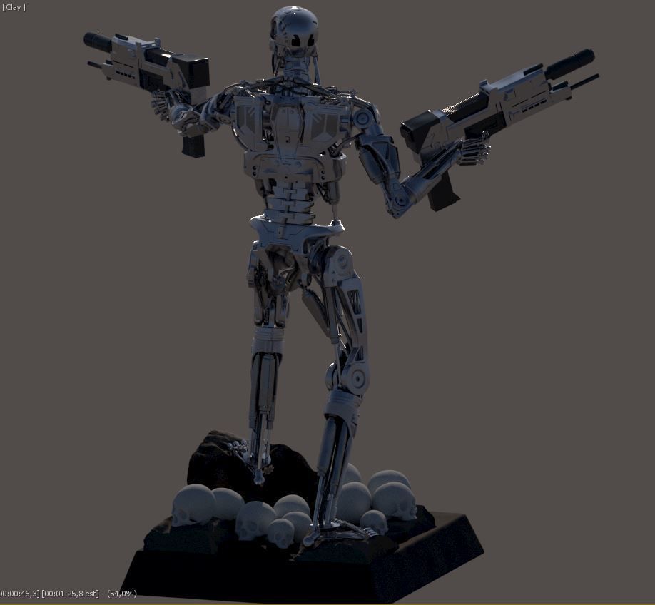 Terminator T-800 Salvation 3D print model_11