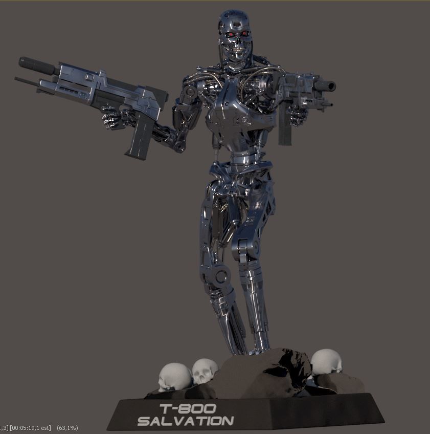 Terminator T-800 Salvation 3D print model_14