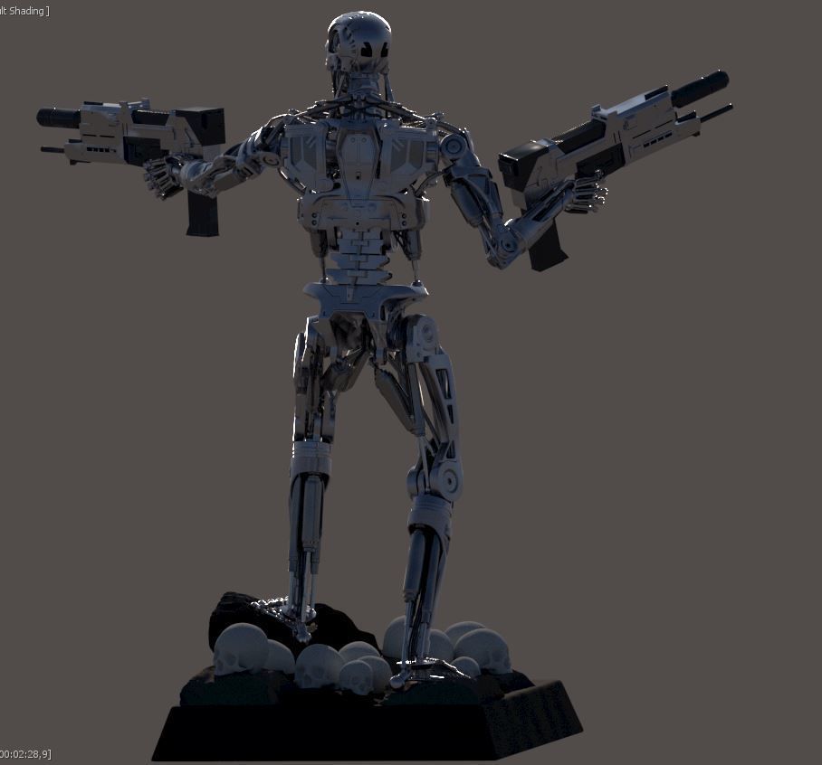 Terminator T-800 Salvation 3D print model_17