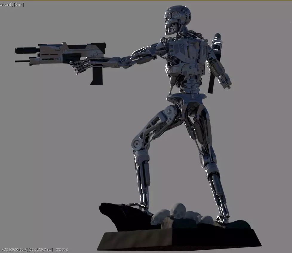 Terminator T-800 Salvation 3D print model_0