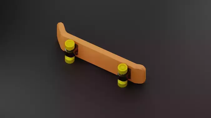 skateboard print in place model
