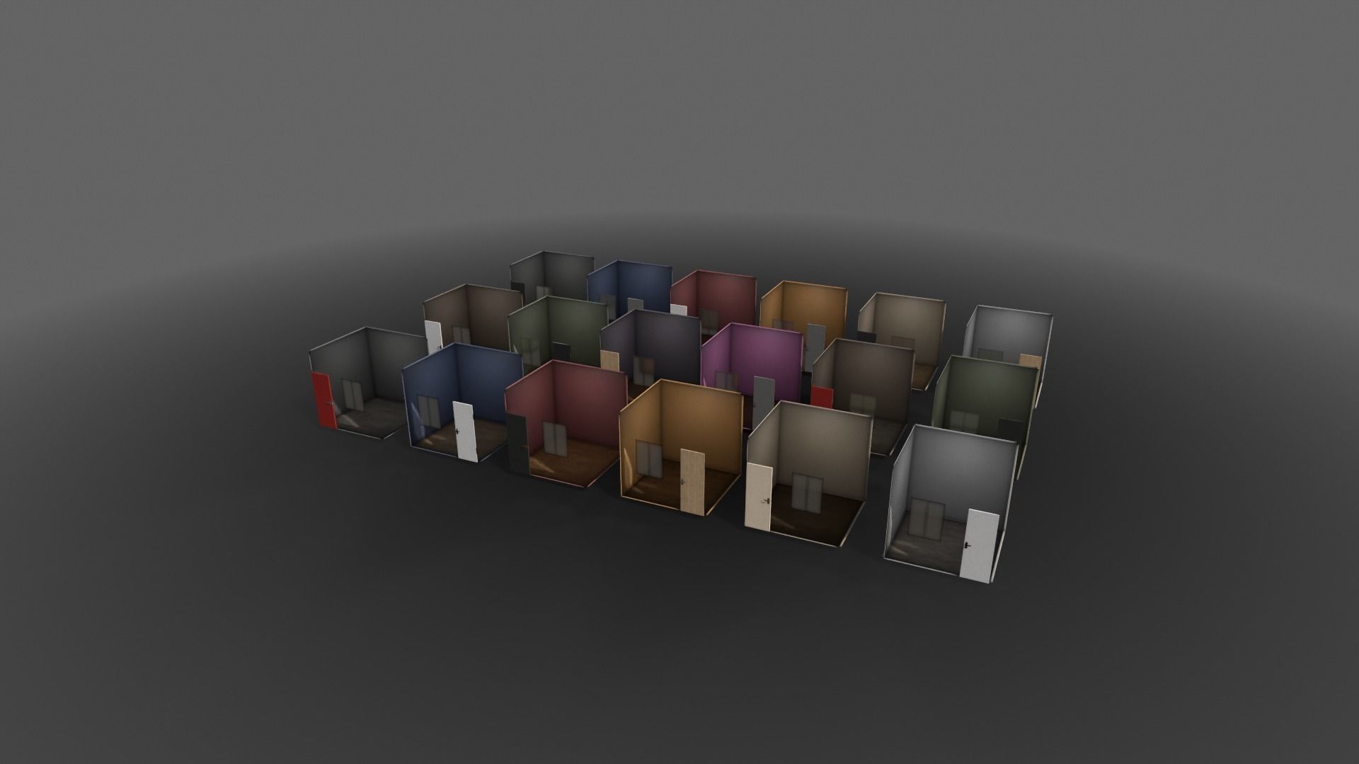 PBR Shed House B V1 Low-poly 3D model_13