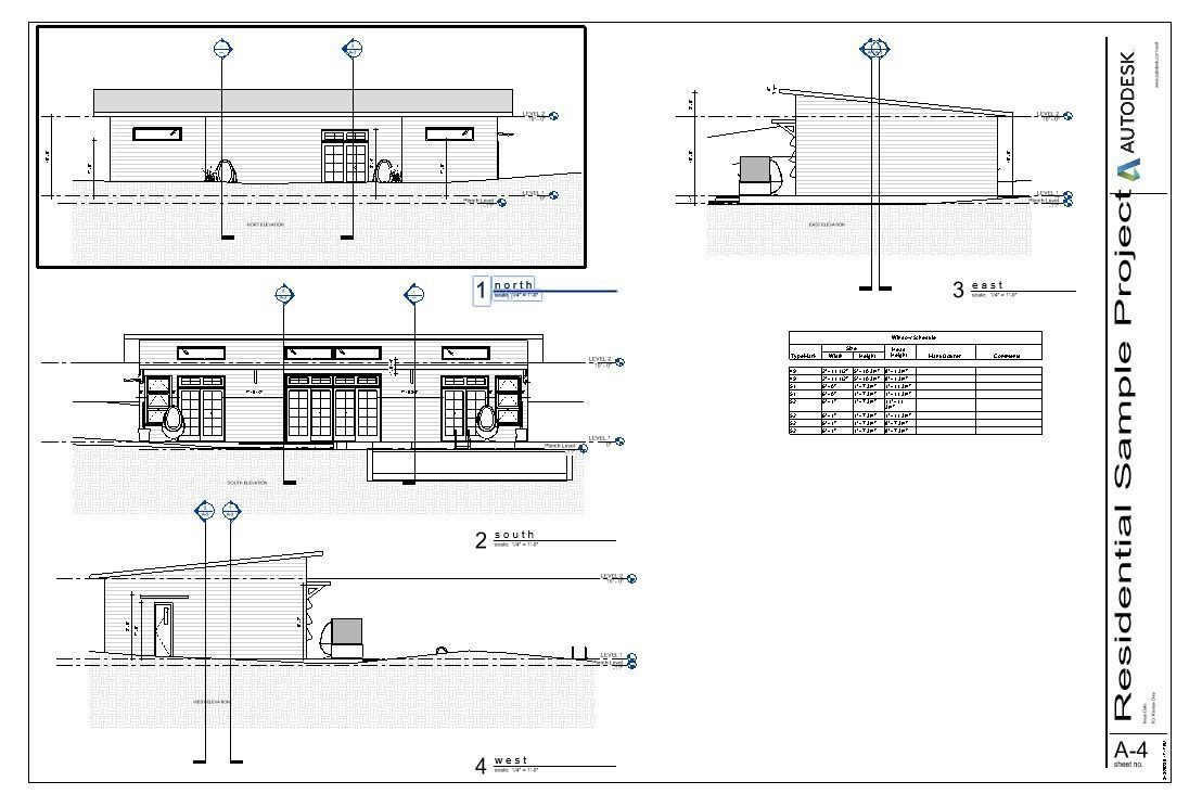 Simple Wood 3d and 2d House plan  Low-poly 3D model_8
