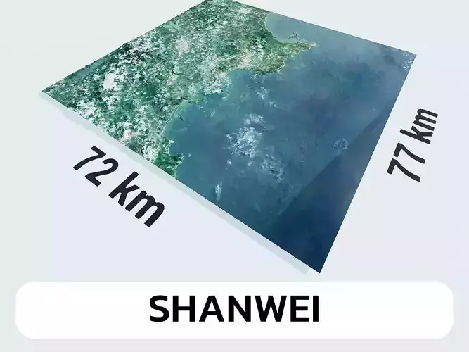 Shanwei China City Landscape 3D Model 3D model