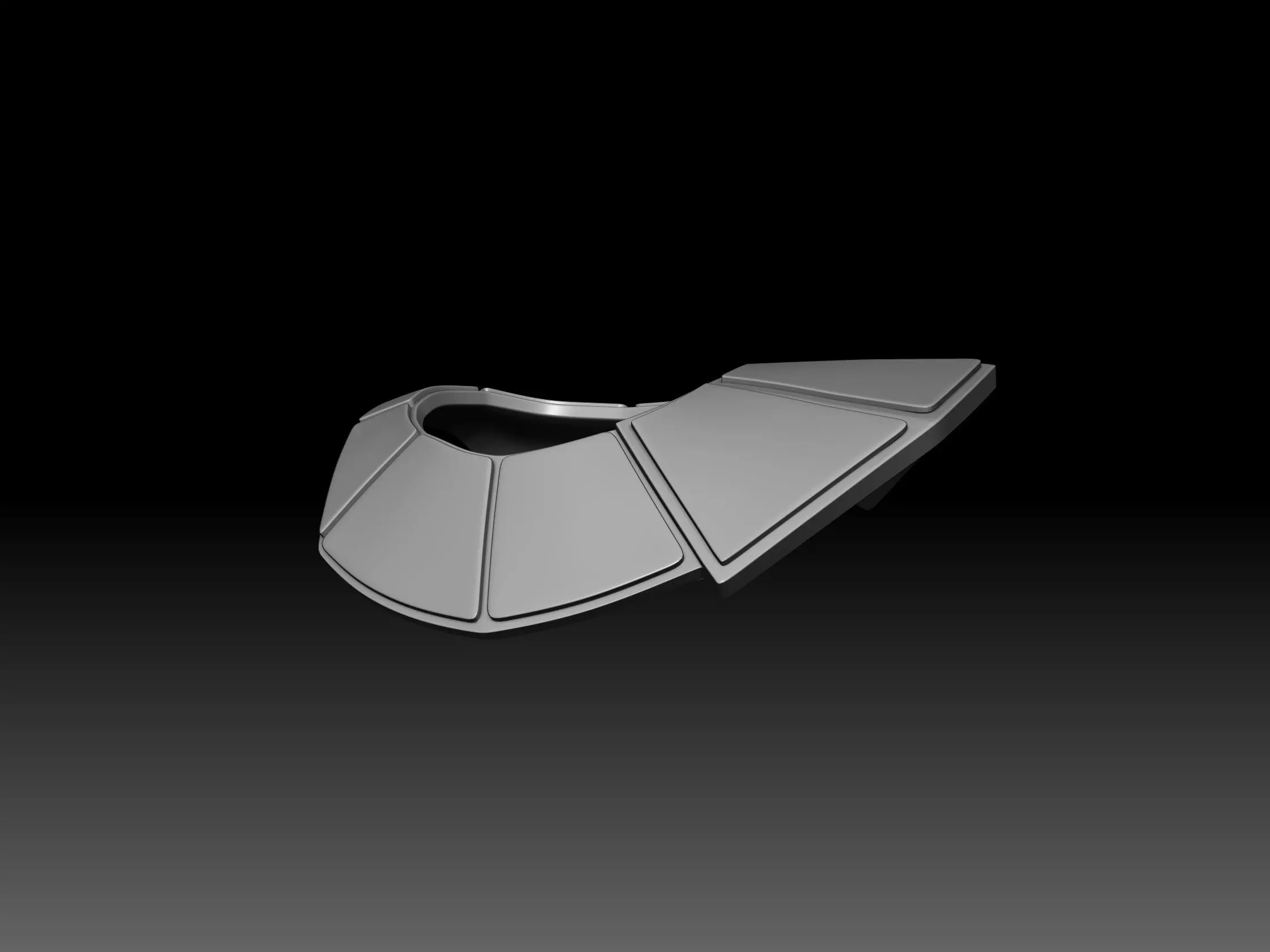 Animated Phase 1 Rex Pauldron 3D STL Files 3D print model_0