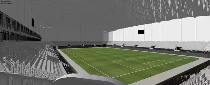 Telenor Arena Low-poly 3D model