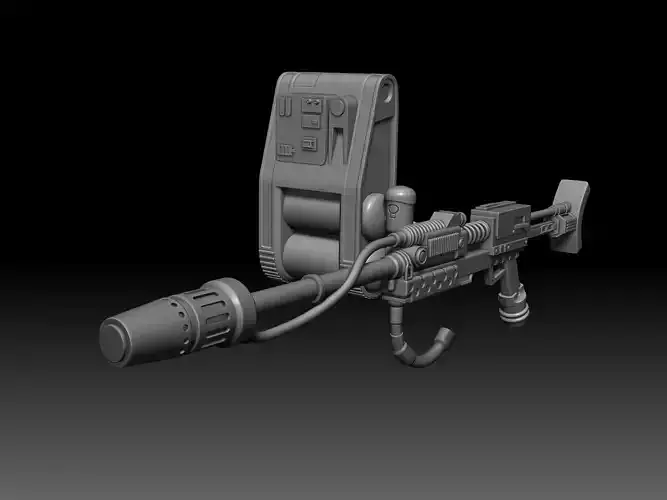 JFO Flamethrower 3d printed toys files 3D model