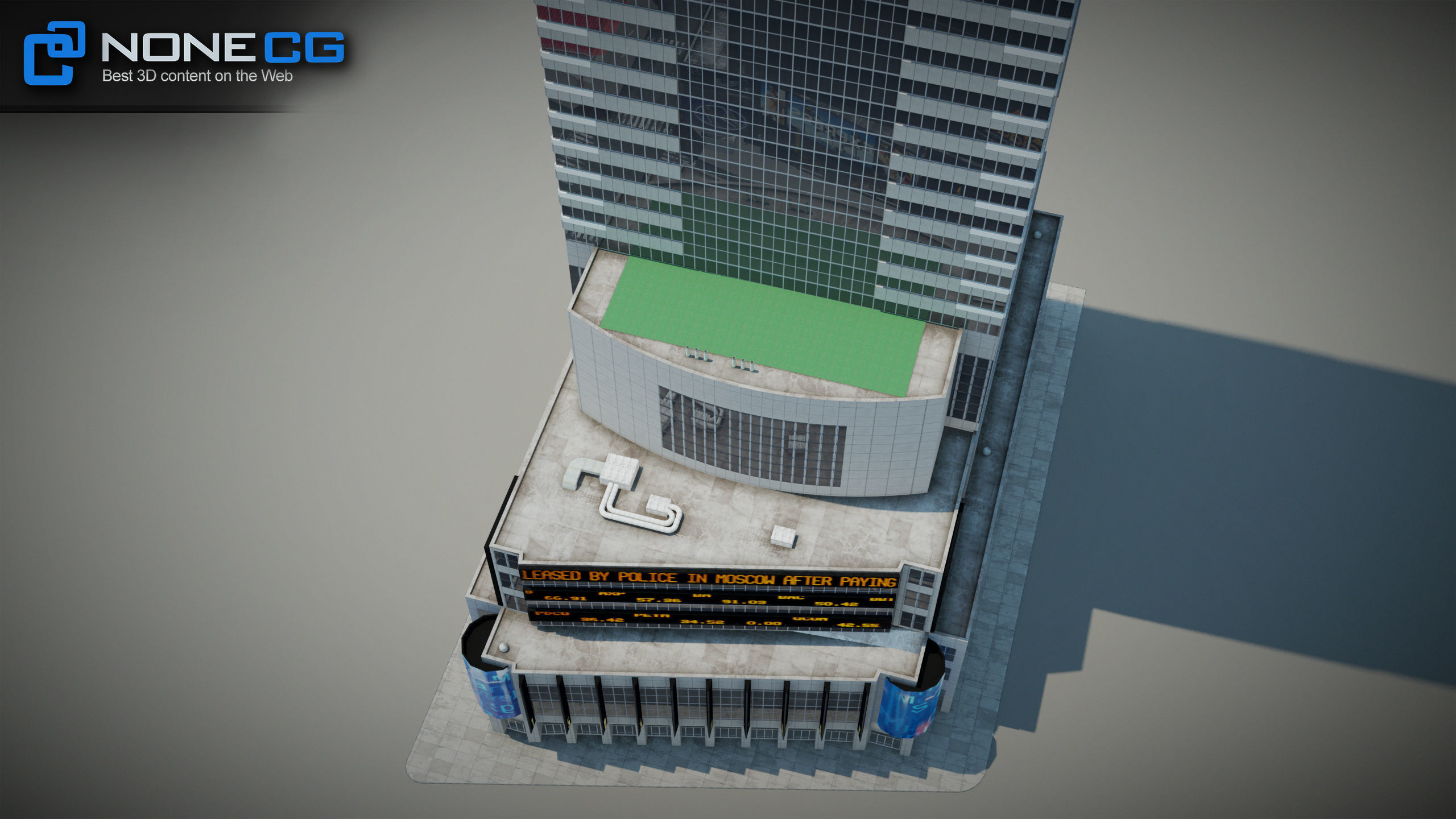 NYC Building Morgan Stanley Low-poly 3D model_17