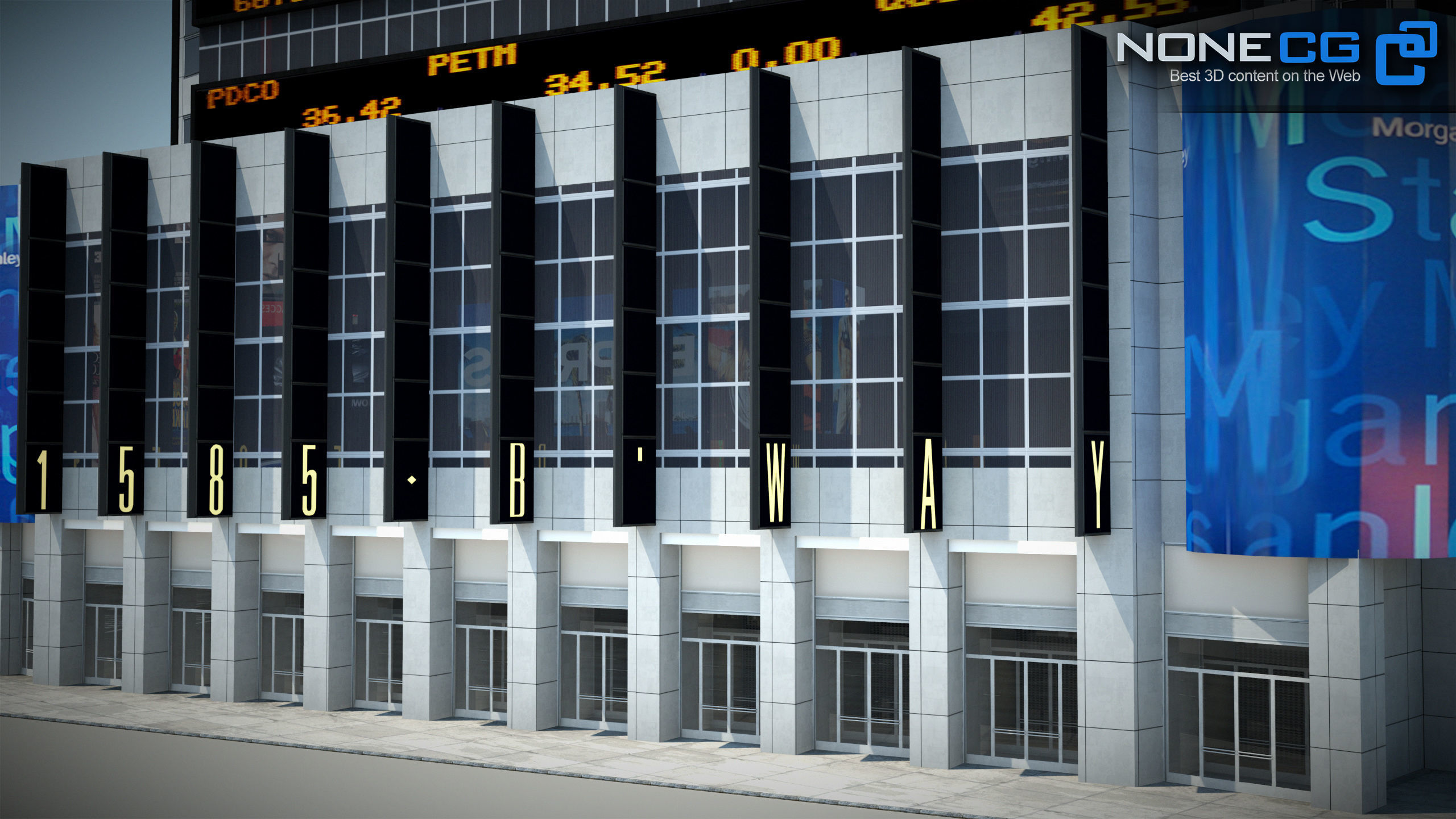 NYC Building Morgan Stanley Low-poly 3D model_18