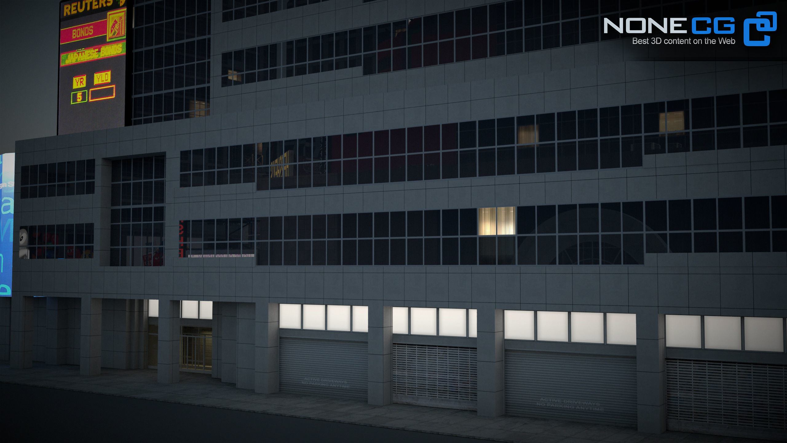 NYC Building Morgan Stanley Low-poly 3D model_21