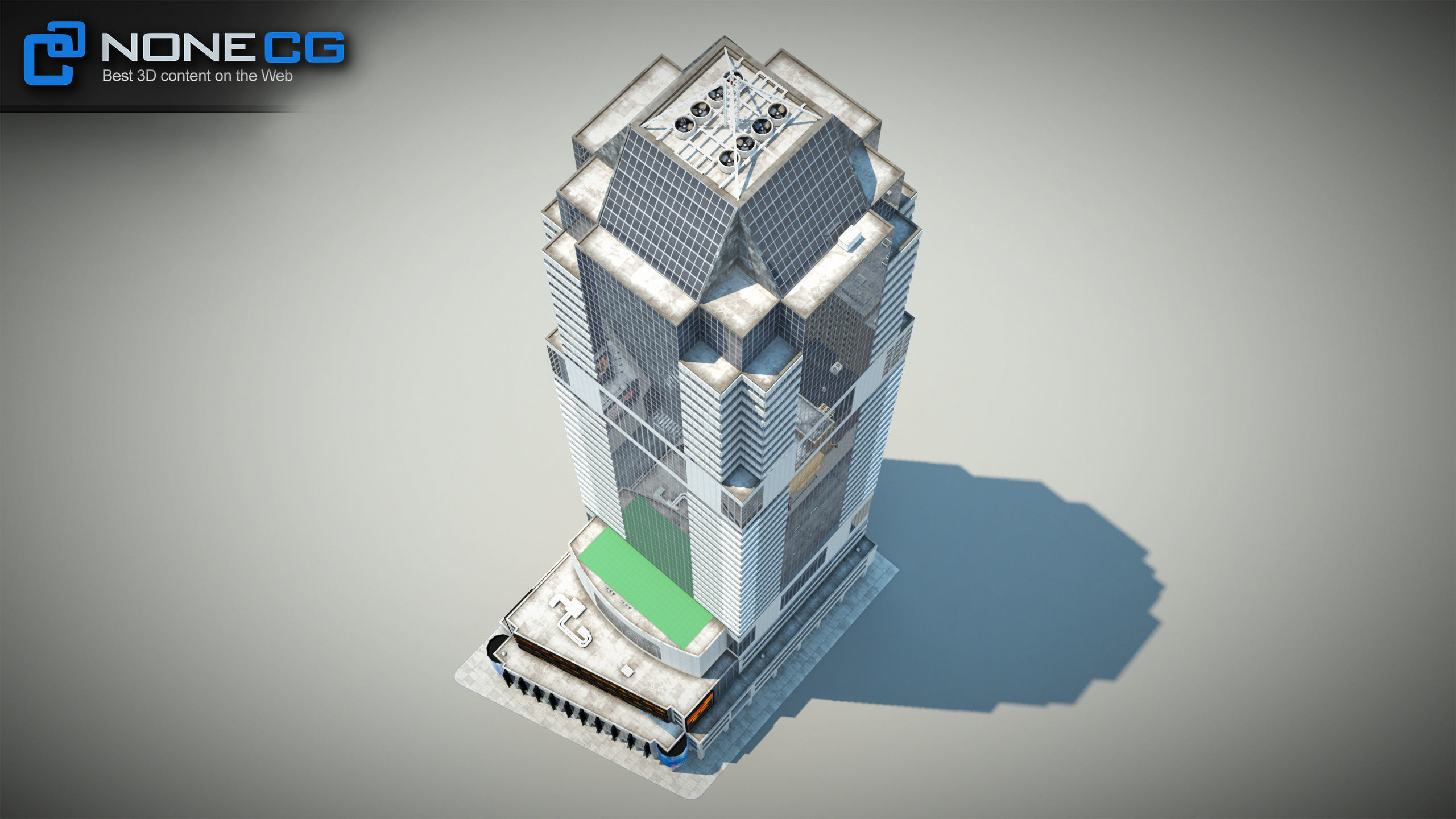NYC Building Morgan Stanley Low-poly 3D model_15