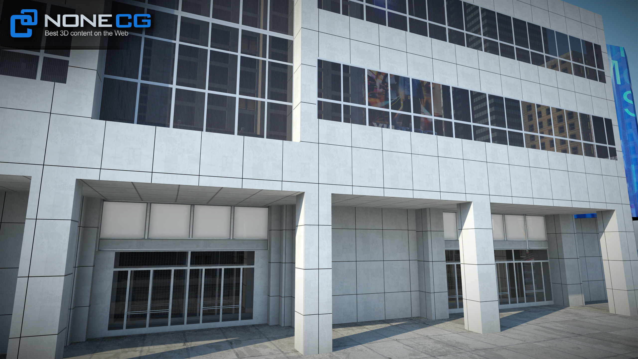 NYC Building Morgan Stanley Low-poly 3D model_27