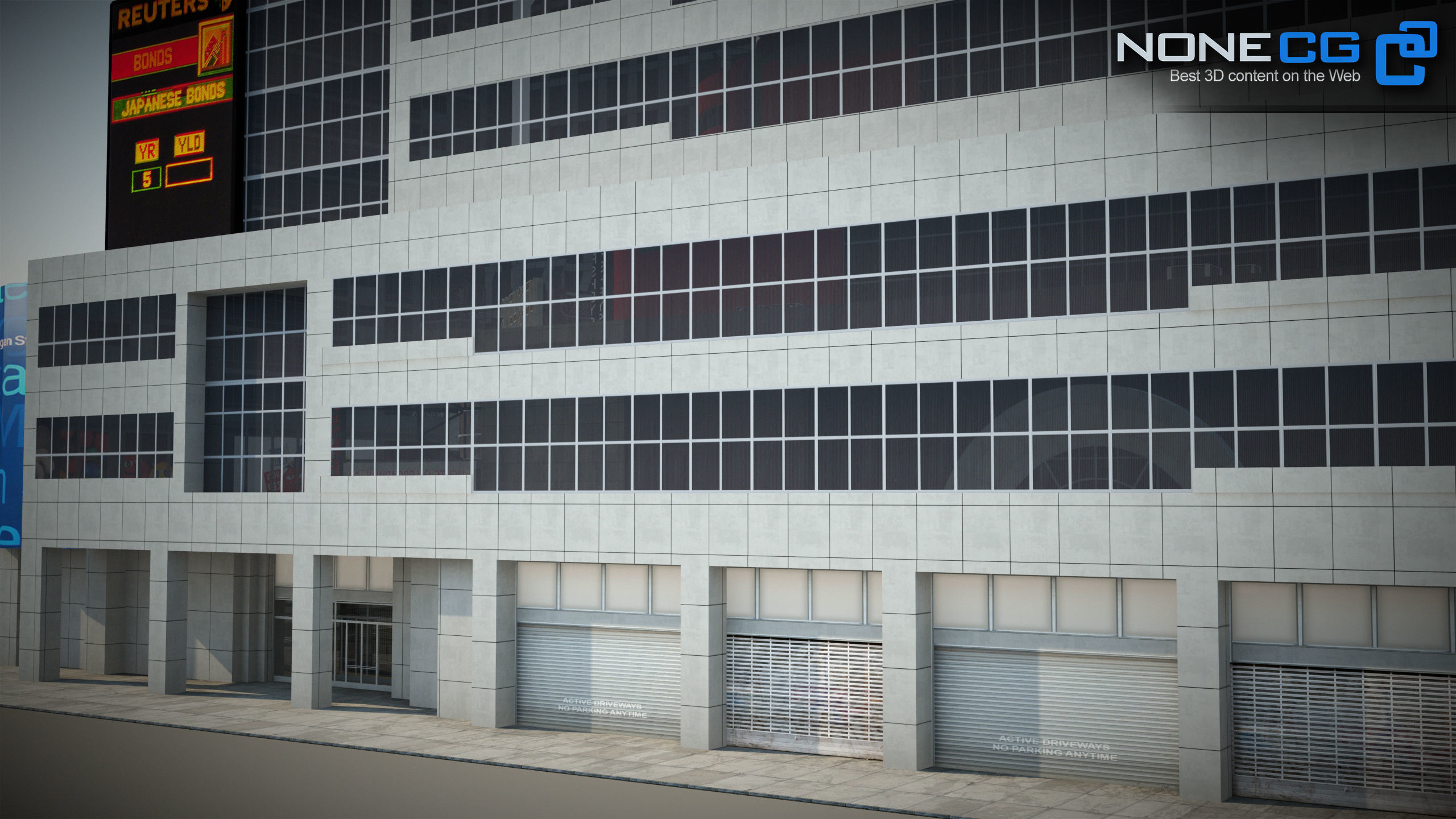 NYC Building Morgan Stanley Low-poly 3D model_20