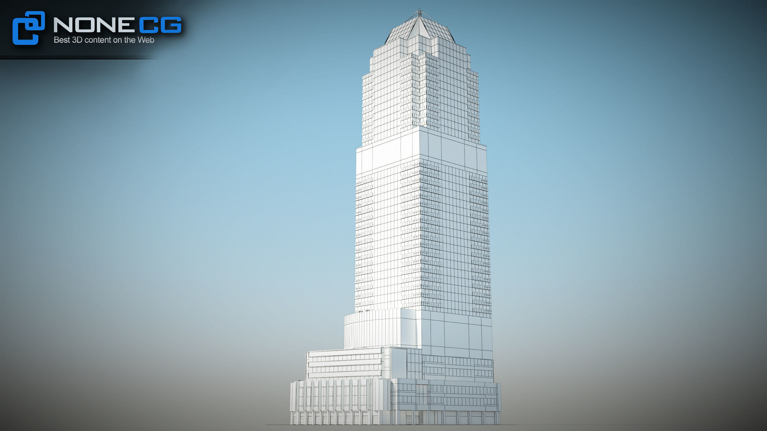 NYC Building Morgan Stanley Low-poly 3D model_12