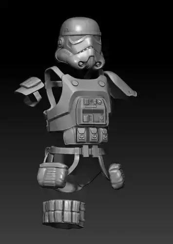 Medic Trooper Concept Full Size Prop STL Files 3D print model