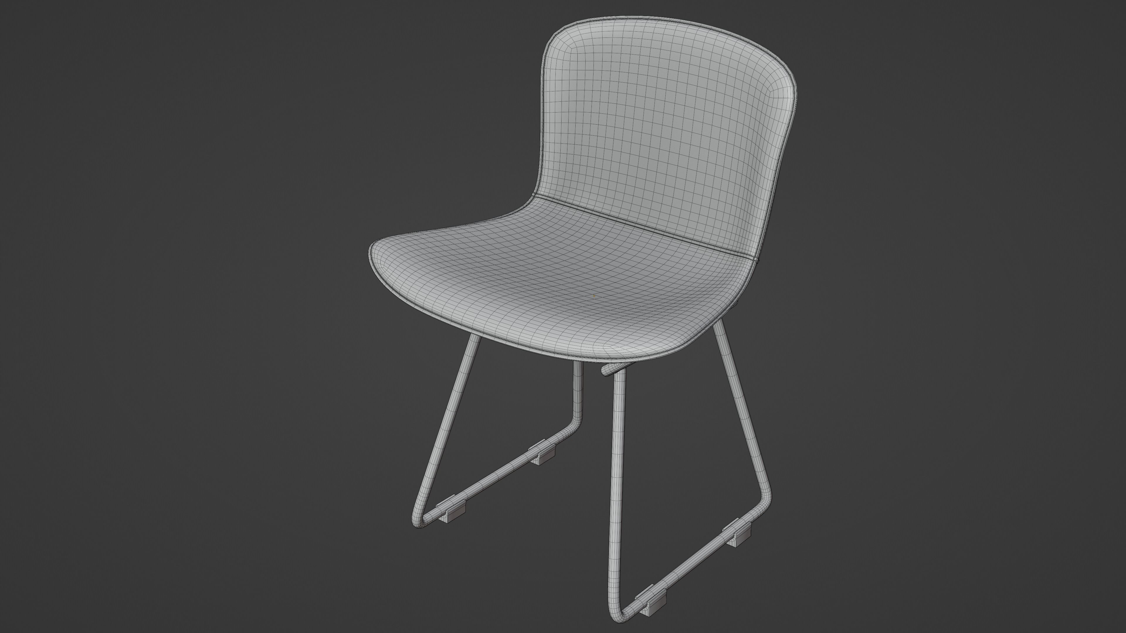 Bertoia Side chair 3D model_5