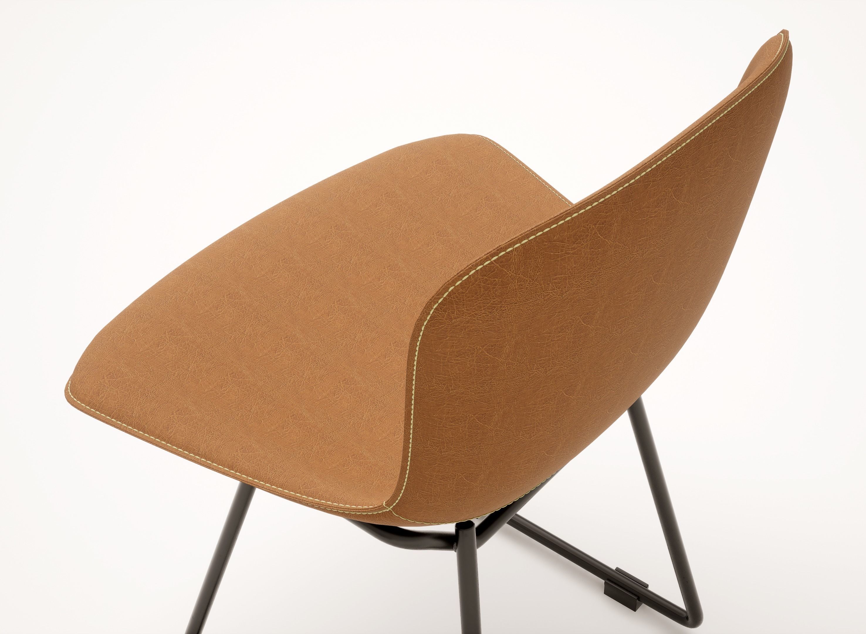 Bertoia Side chair 3D model_1