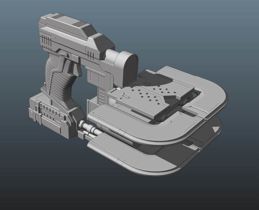 SET Dead Space 2023 Remake - Plasma Cutter and Helmet 3D print model_9