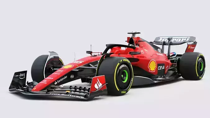 F1 Ferrari SF23 2023 3D model