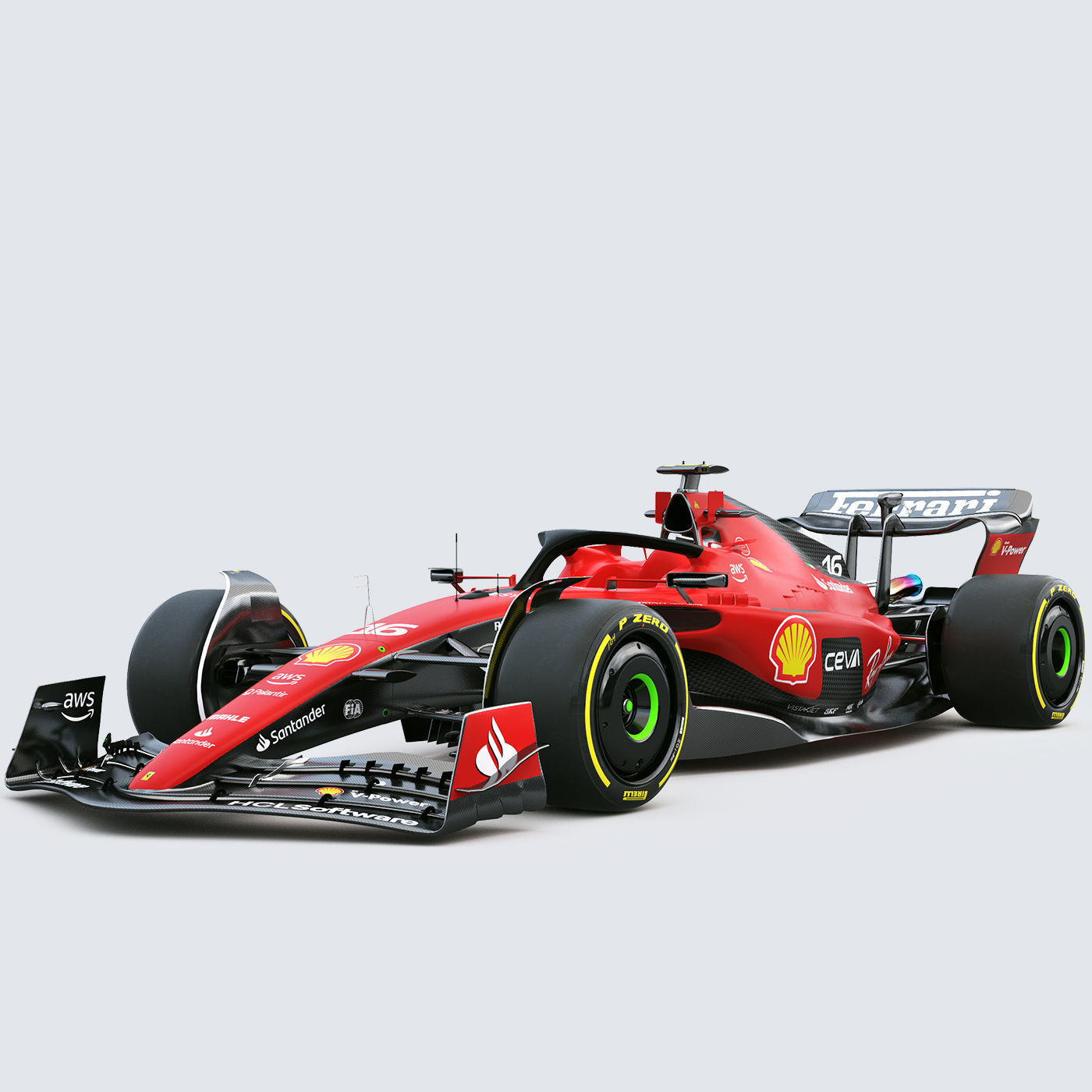 F1 Ferrari SF23 2023 3D model_1
