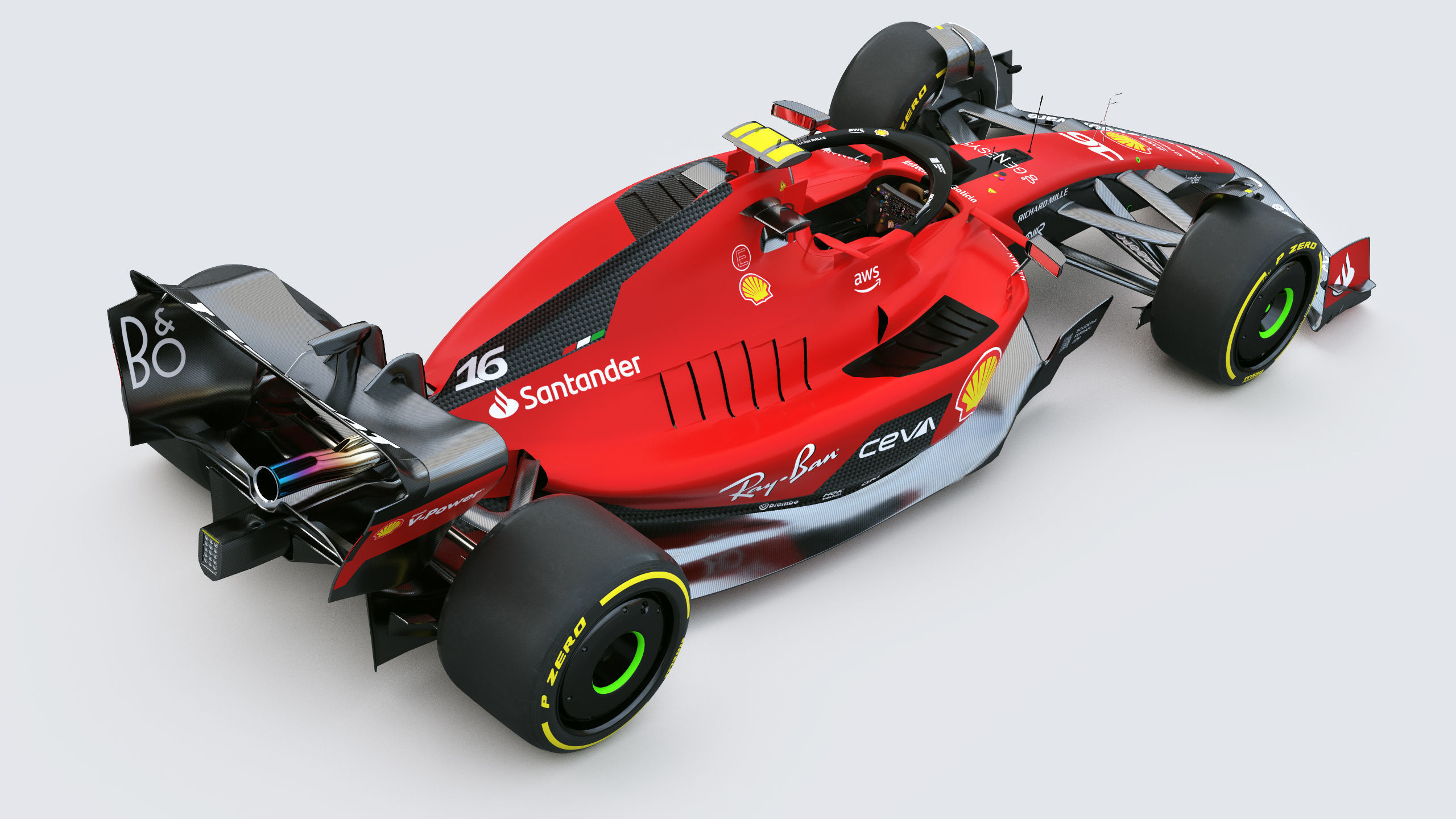 F1 Ferrari SF23 2023 3D model_6