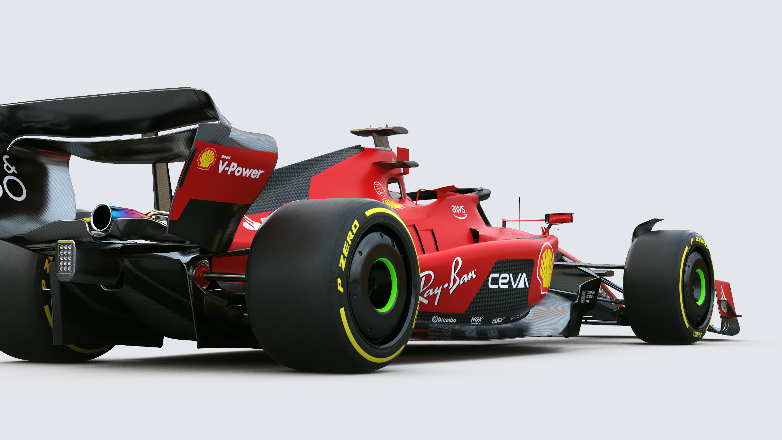 F1 Ferrari SF23 2023 3D model_13