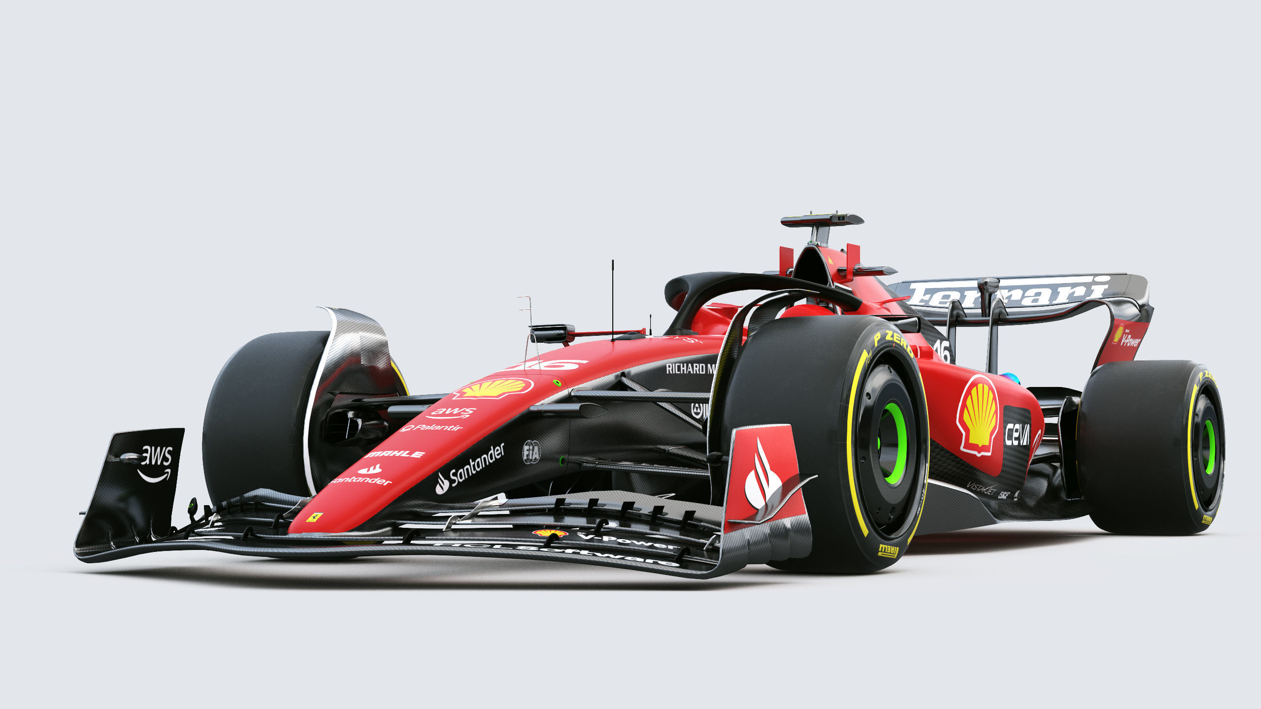 F1 Ferrari SF23 2023 3D model_12