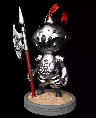 Warrior Knight SD 3D print model 3D print 