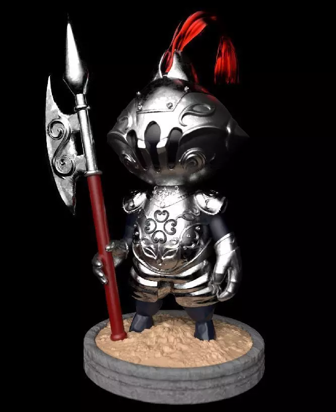 Warrior Knight SD 3D print model 3D print 3D print model