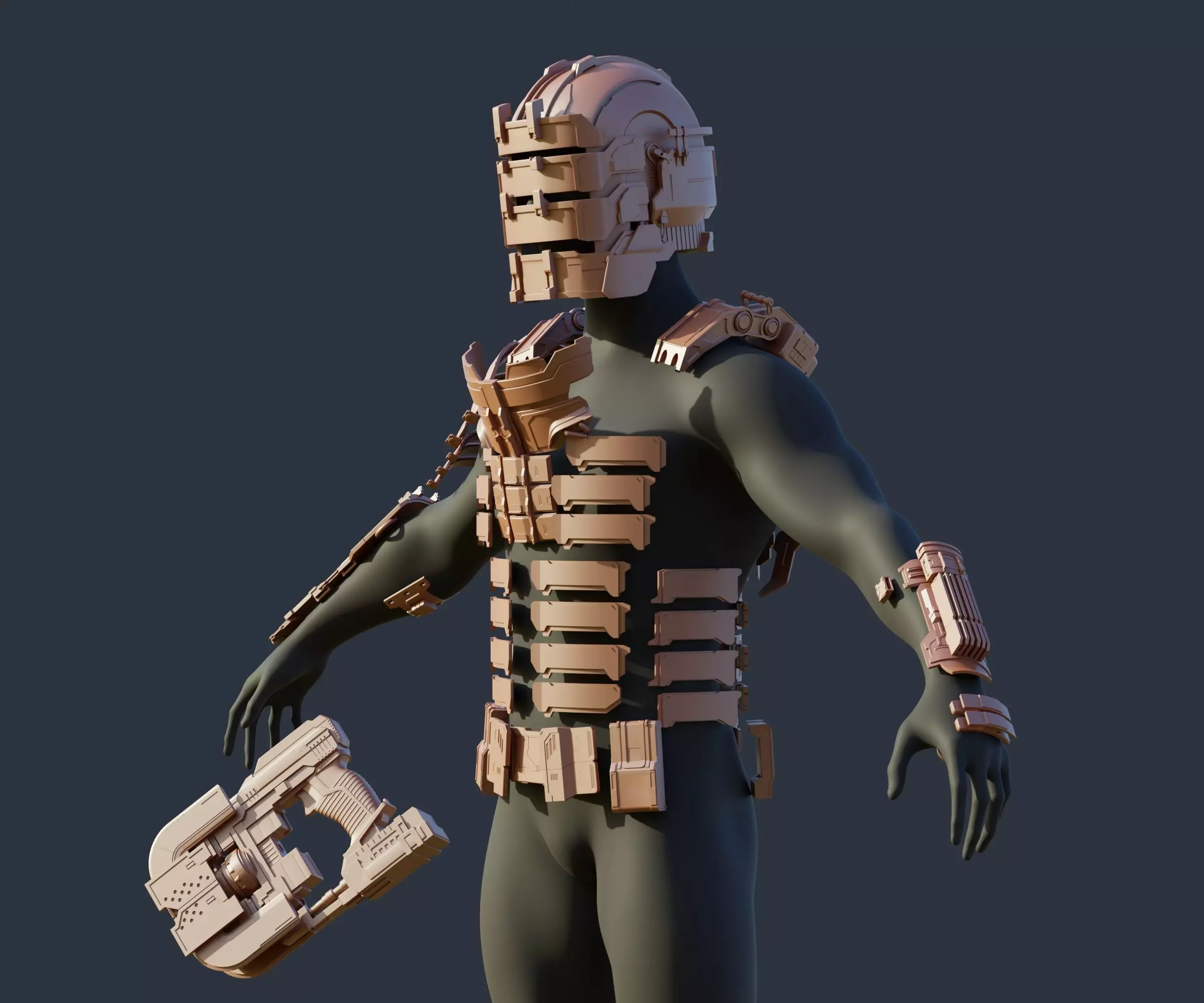 Full Set Armor and Plasma Cutter - Dead Space 2023 Remake 3D print model_0