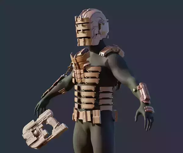 Full Set Armor and Plasma Cutter - Dead Space 2023 Remake 3D print model
