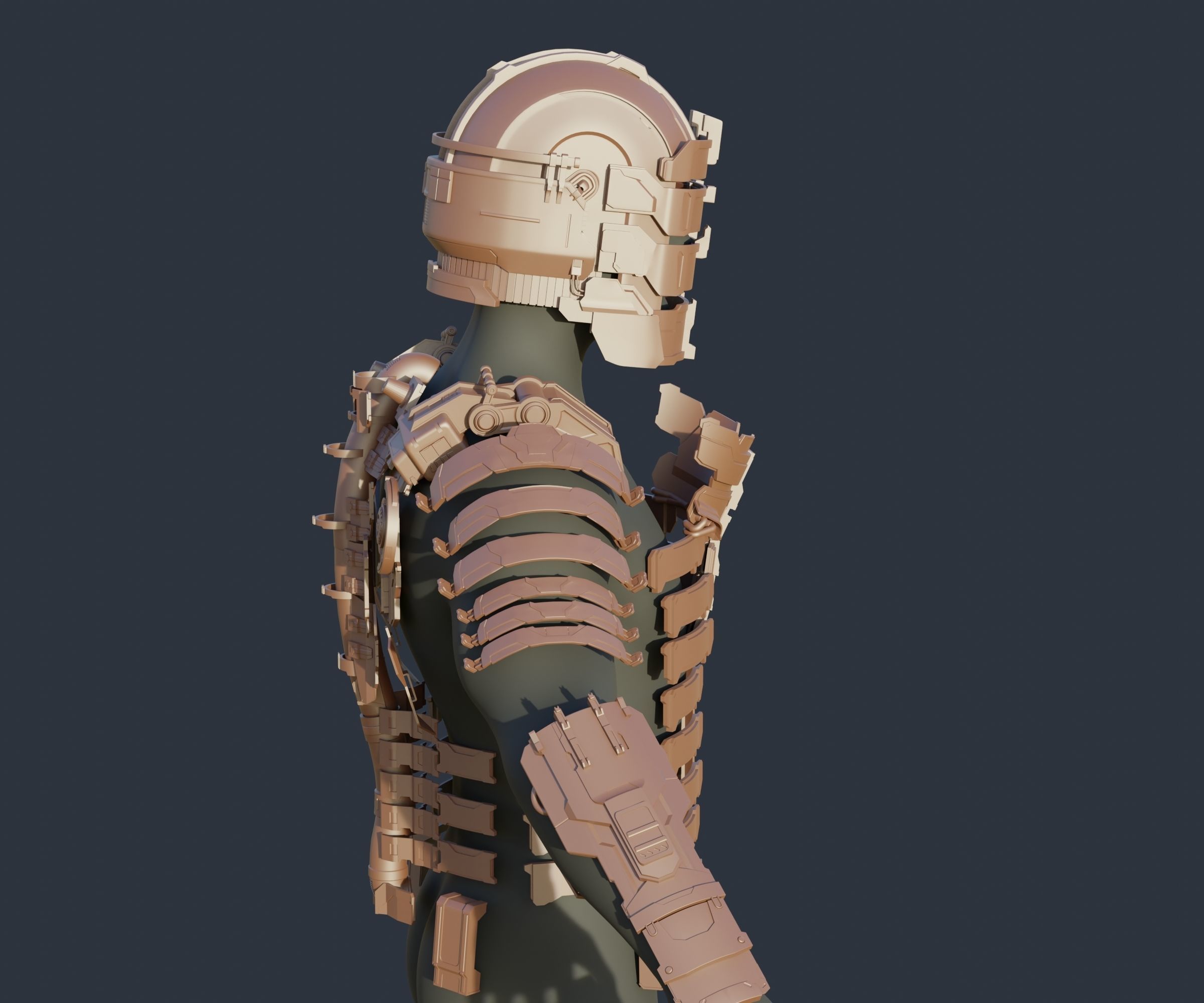 Full Set Armor and Plasma Cutter - Dead Space 2023 Remake 3D print model_5