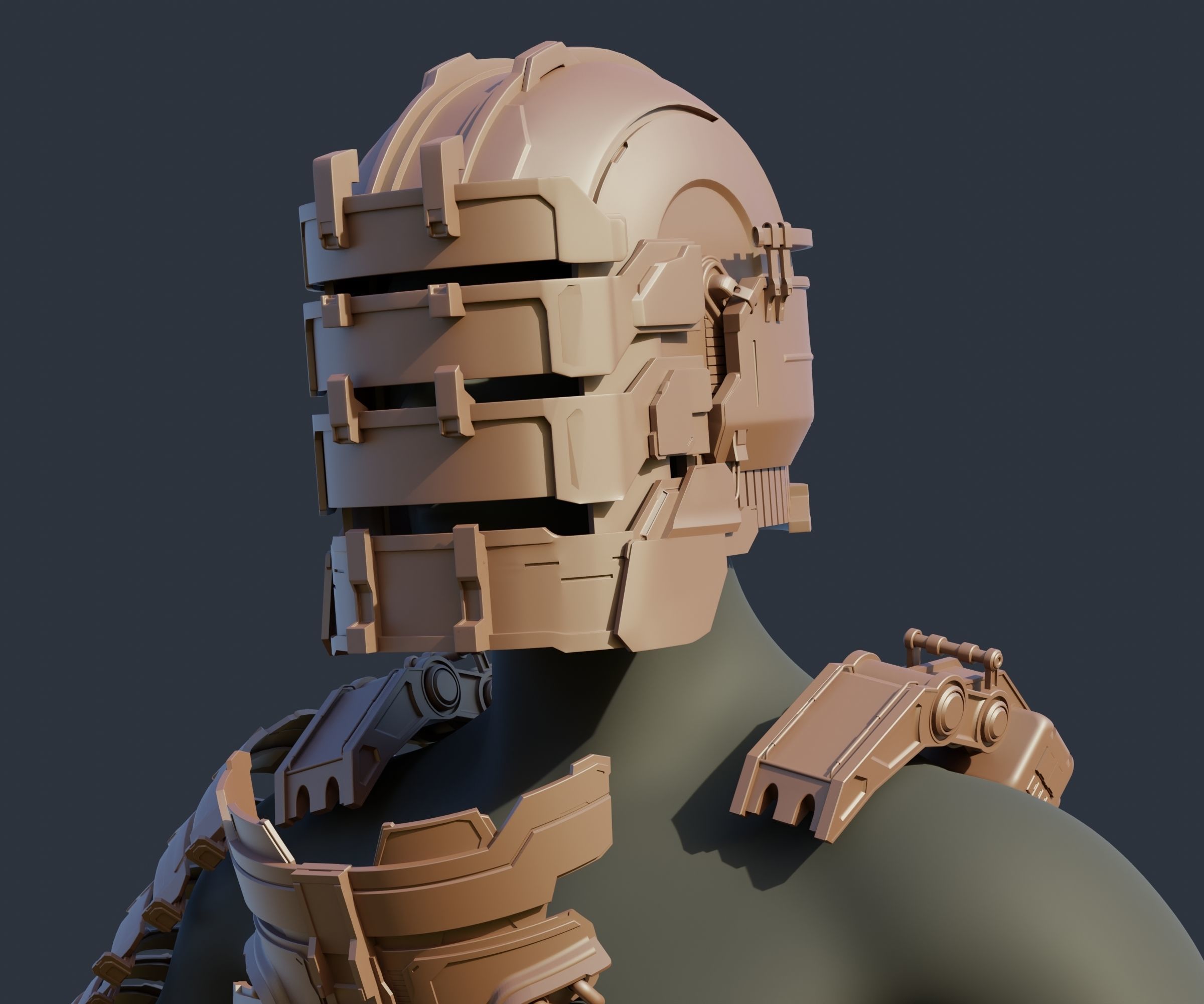 Full Set Armor and Plasma Cutter - Dead Space 2023 Remake 3D print model_6