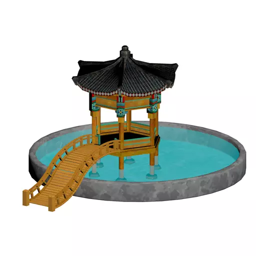Korean Traditional Pavilion 3D model