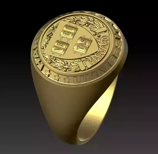 Harvard university ring 3D print model