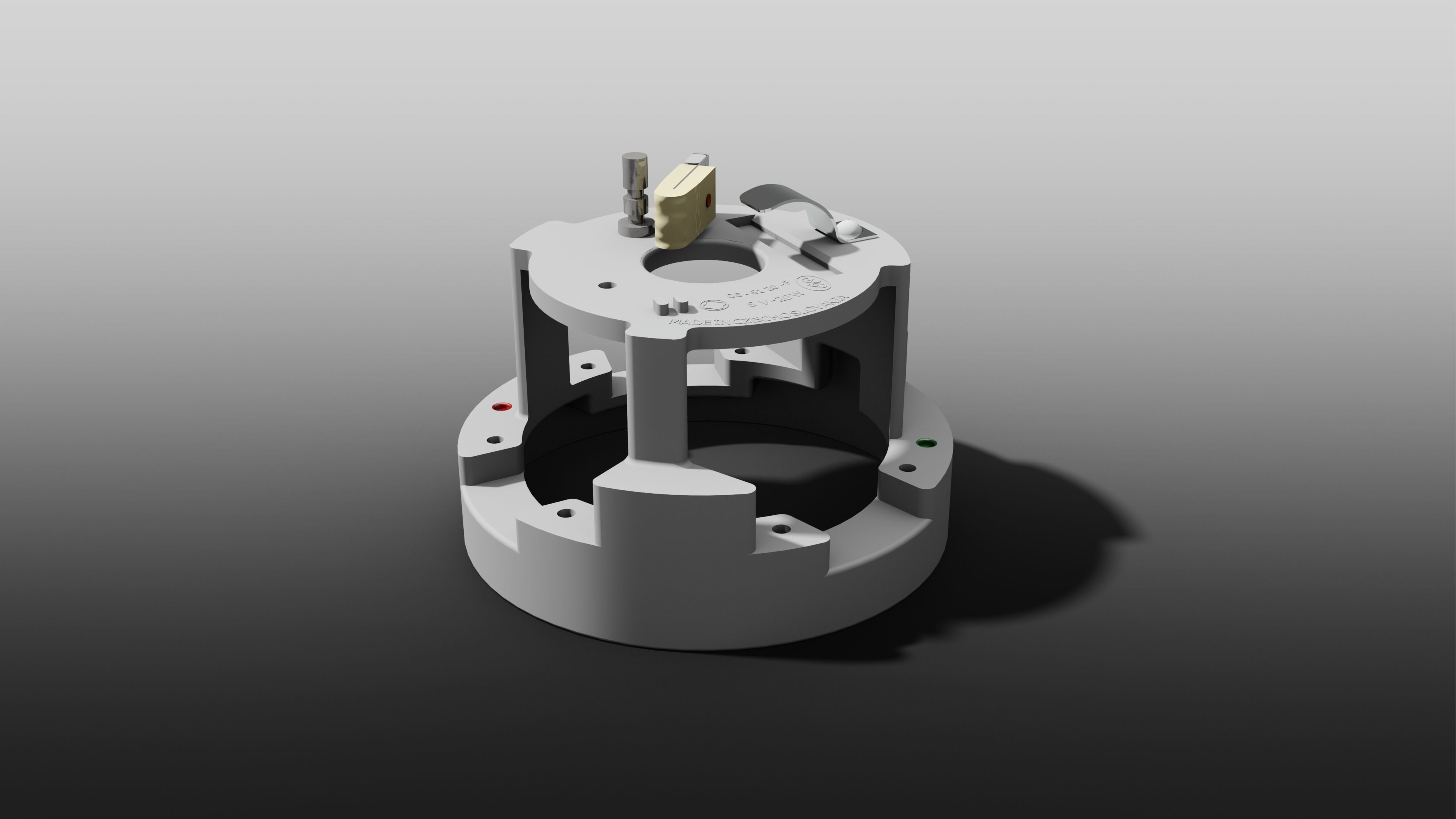 Ignition JAWA 50 23 motorcycle 3D model_1