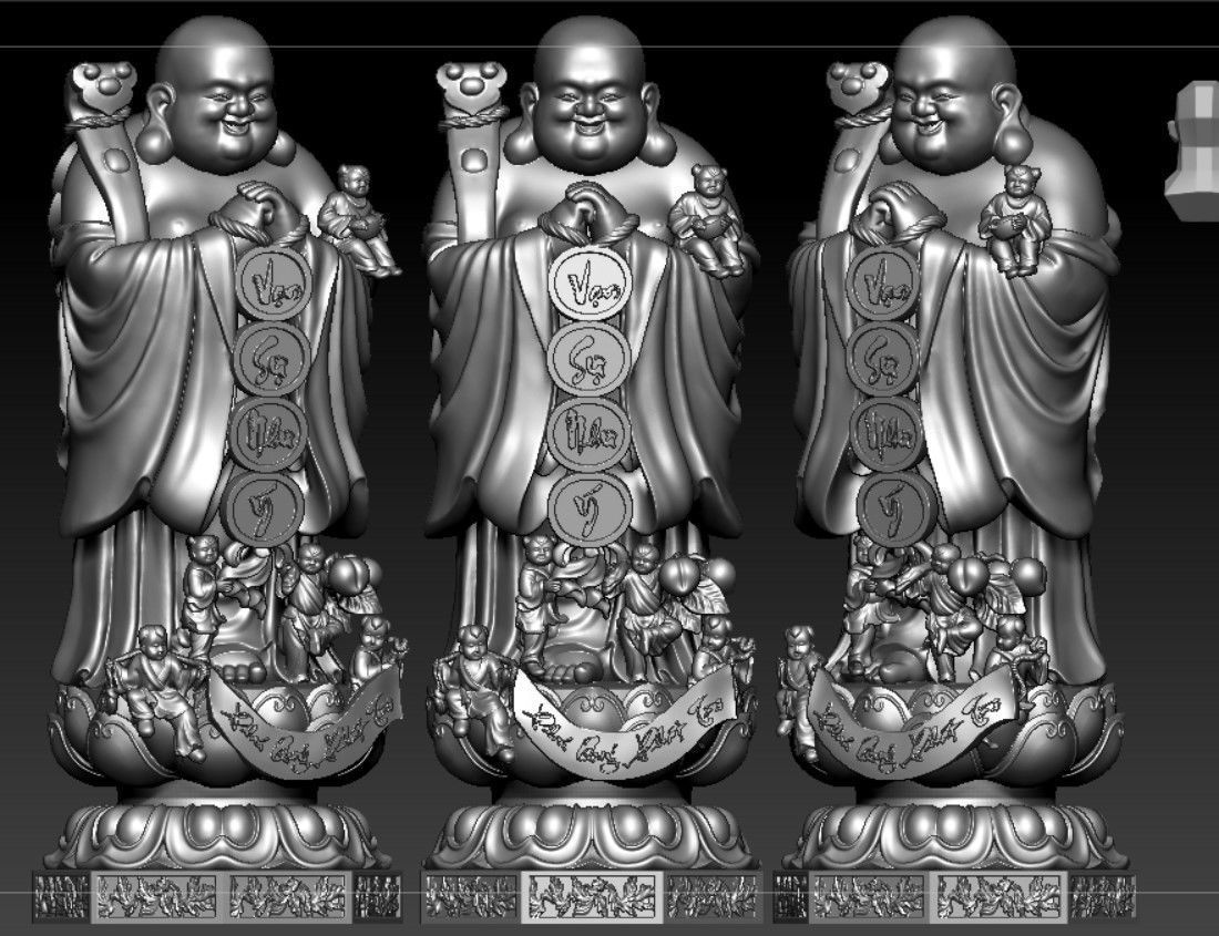 Collection of 50 Maitreya Buddha models 3D print model_131