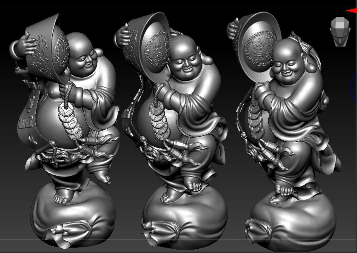 Collection of 50 Maitreya Buddha models 3D print model_73