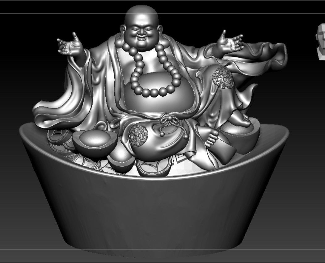 Collection of 50 Maitreya Buddha models 3D print model_108