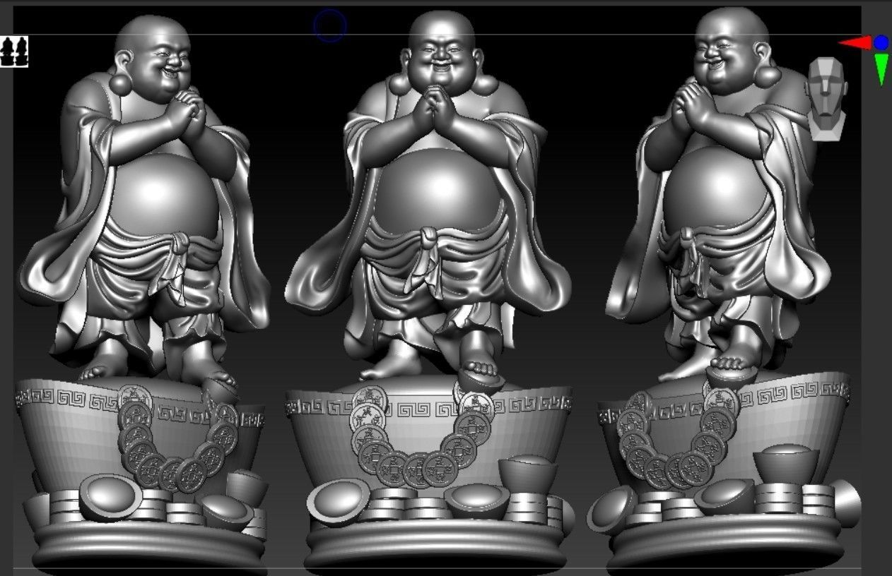 Collection of 50 Maitreya Buddha models 3D print model_89