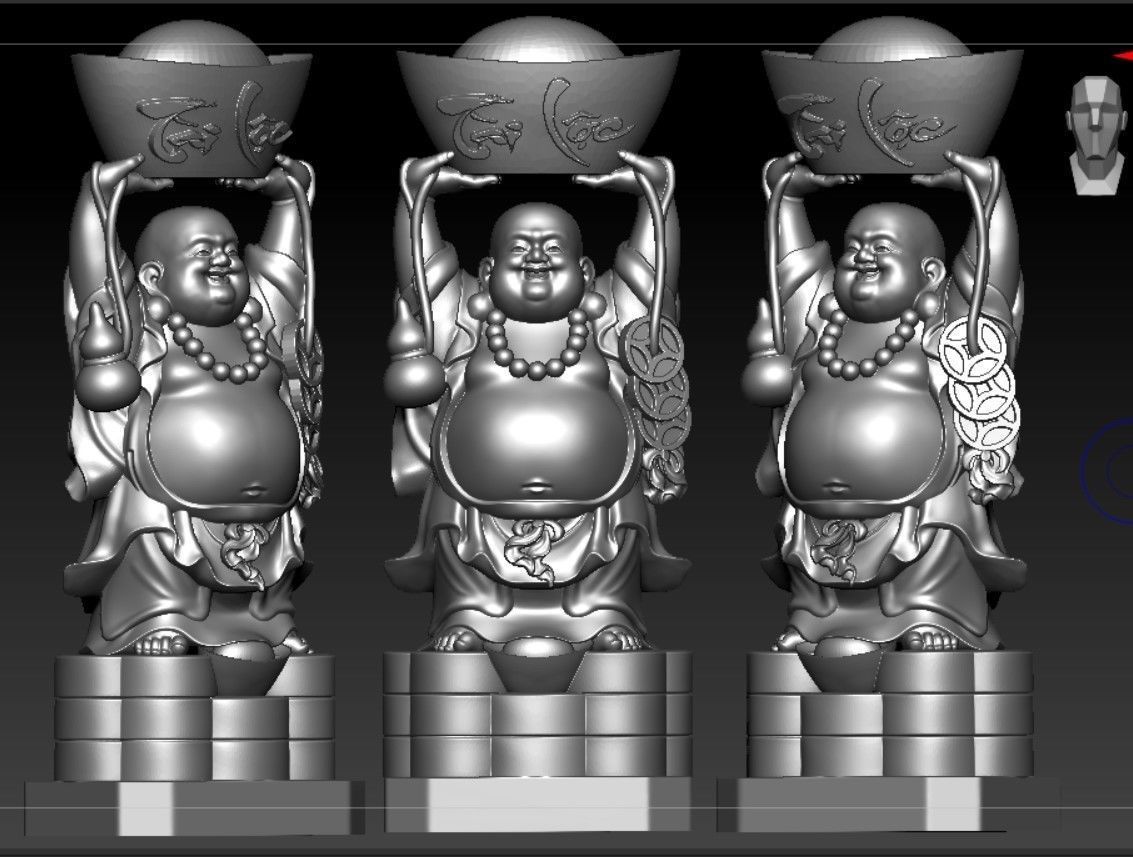 Collection of 50 Maitreya Buddha models 3D print model_14