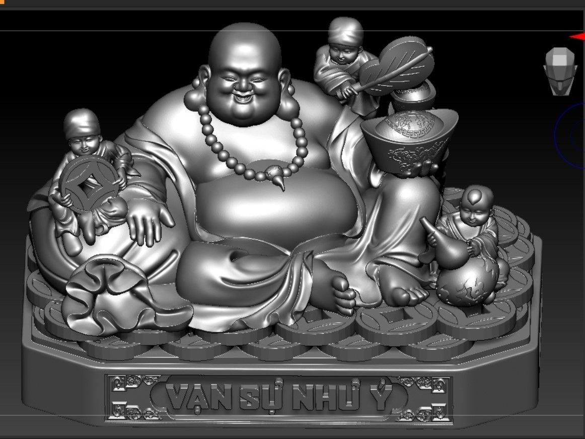 Collection of 50 Maitreya Buddha models 3D print model_107