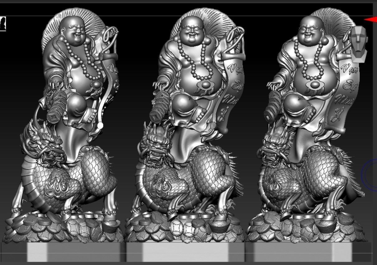 Collection of 50 Maitreya Buddha models 3D print model_49
