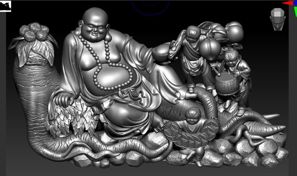 Collection of 50 Maitreya Buddha models 3D print model_56