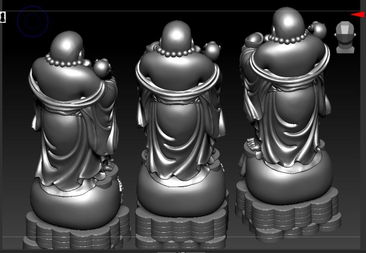 Collection of 50 Maitreya Buddha models 3D print model_47