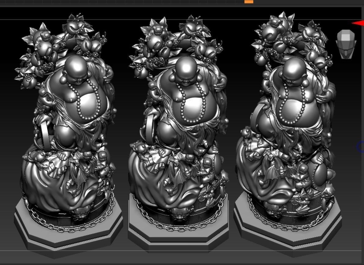 Collection of 50 Maitreya Buddha models 3D print model_27